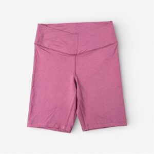 Old Navy Active Women's Powerchill 8” Bike Shorts Extra High Rise Go-Dry Mauve M